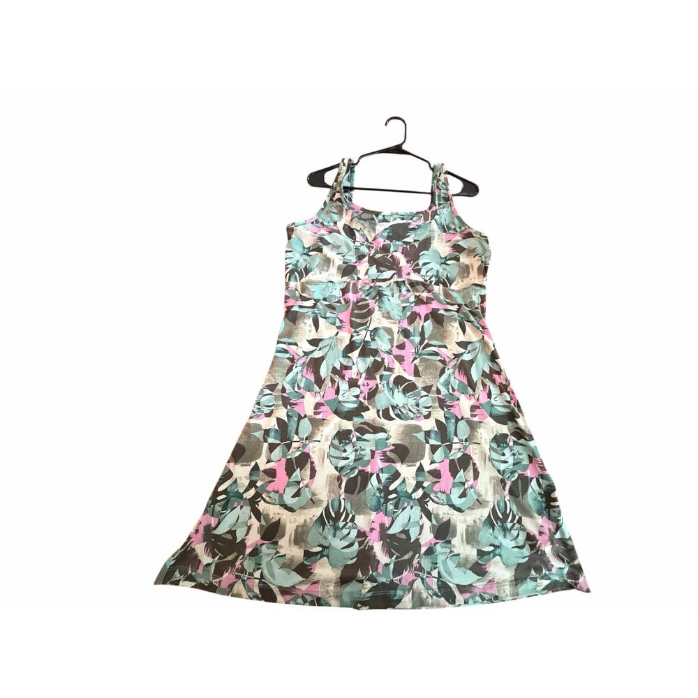 Columbia PFG Freezer III Dress Womens Cypress Ikat Palms Green Floral Sun XL - Picture 2 of 6